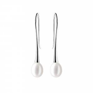 Cercei argint lungi cu perle naturale DiAmanti SK19244E_W-G (Argint 925‰ 1,7 g.)